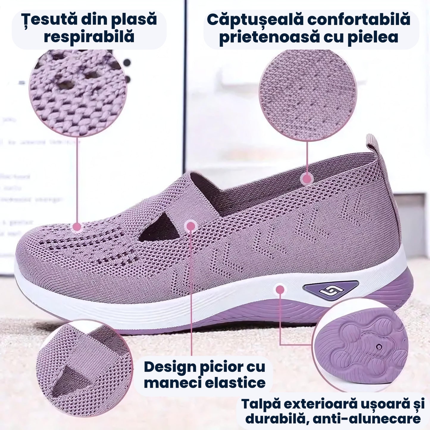 Ana - Pantof ortopedic confortabil pentru femei
