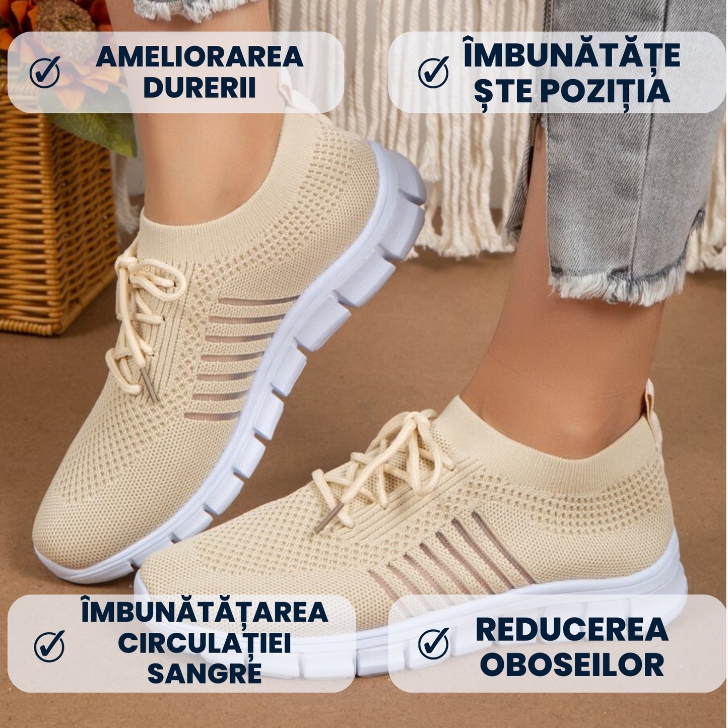 Emma - Pantof confortabil antiderapant