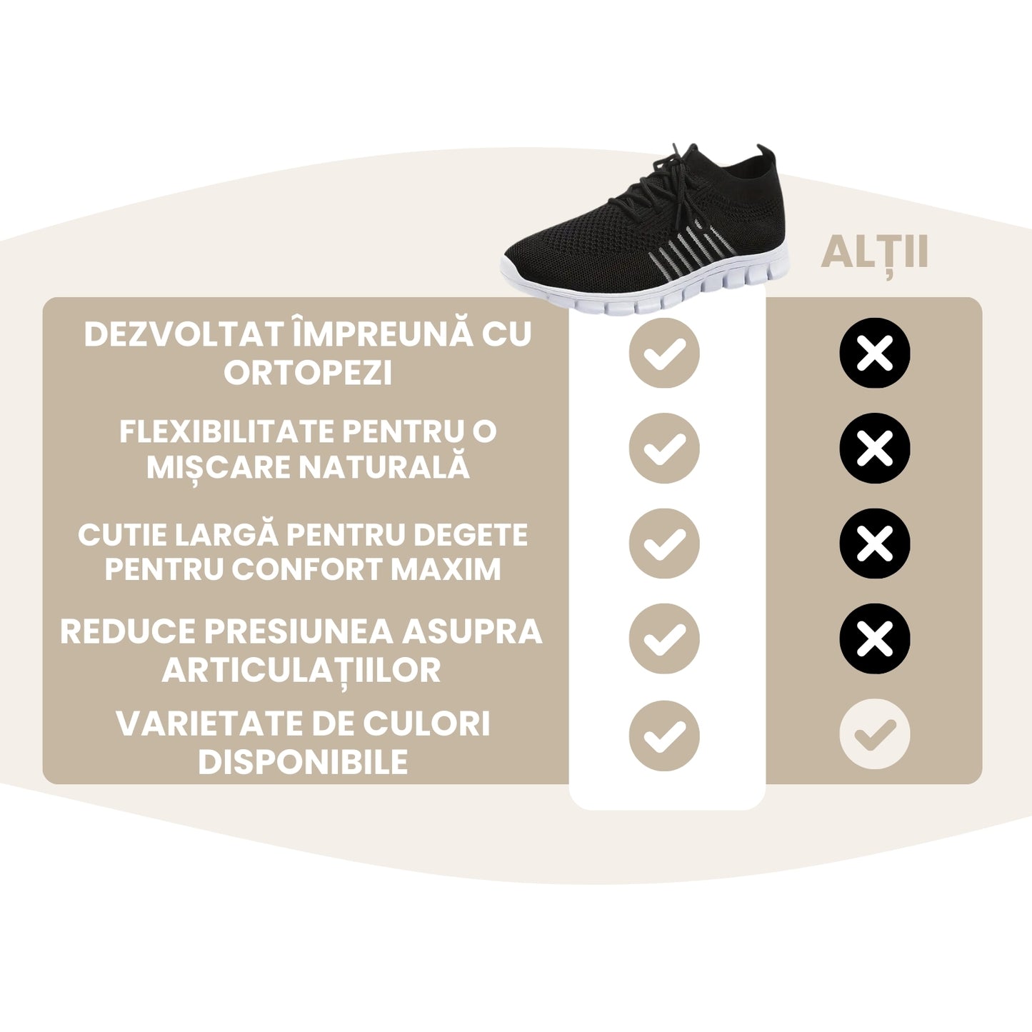 Emma - Pantof confortabil antiderapant